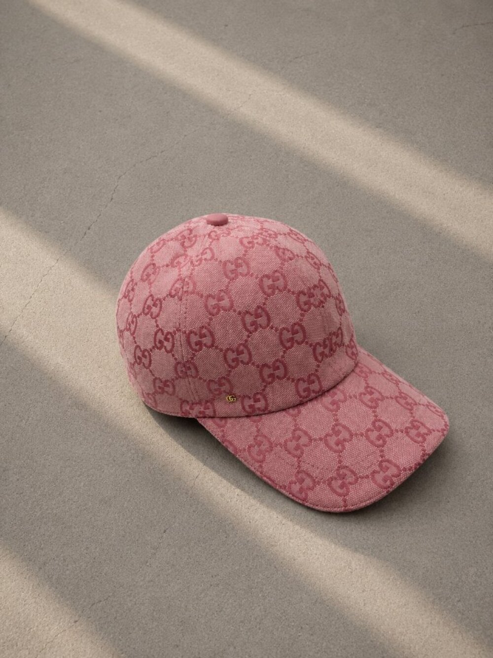 Gucci GG Canvas Baseball Hat - Pink - Size M 58 cm NEW - Picture 3 of 3
